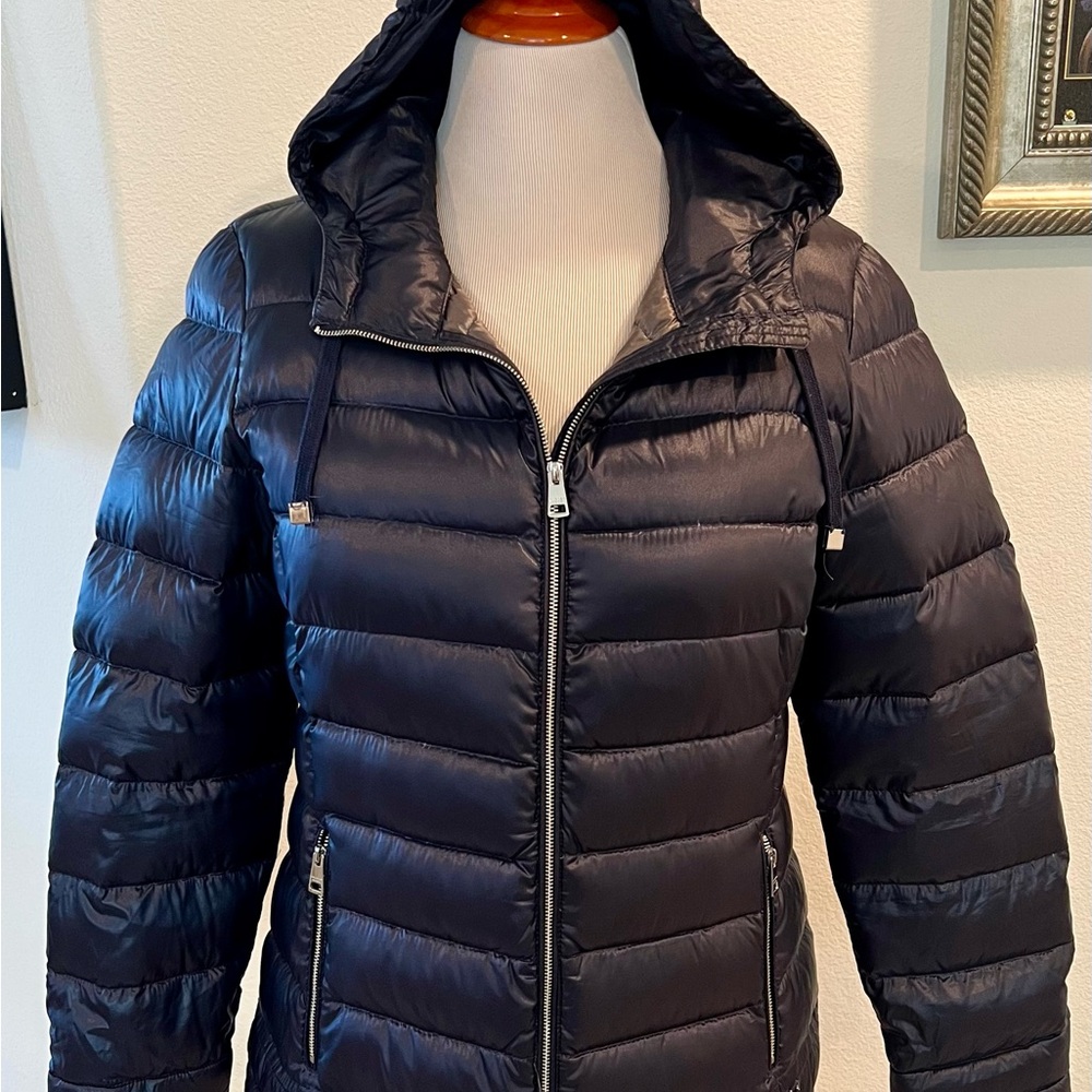Andrew Marc Packable Women's Blue Puffer Jacket
